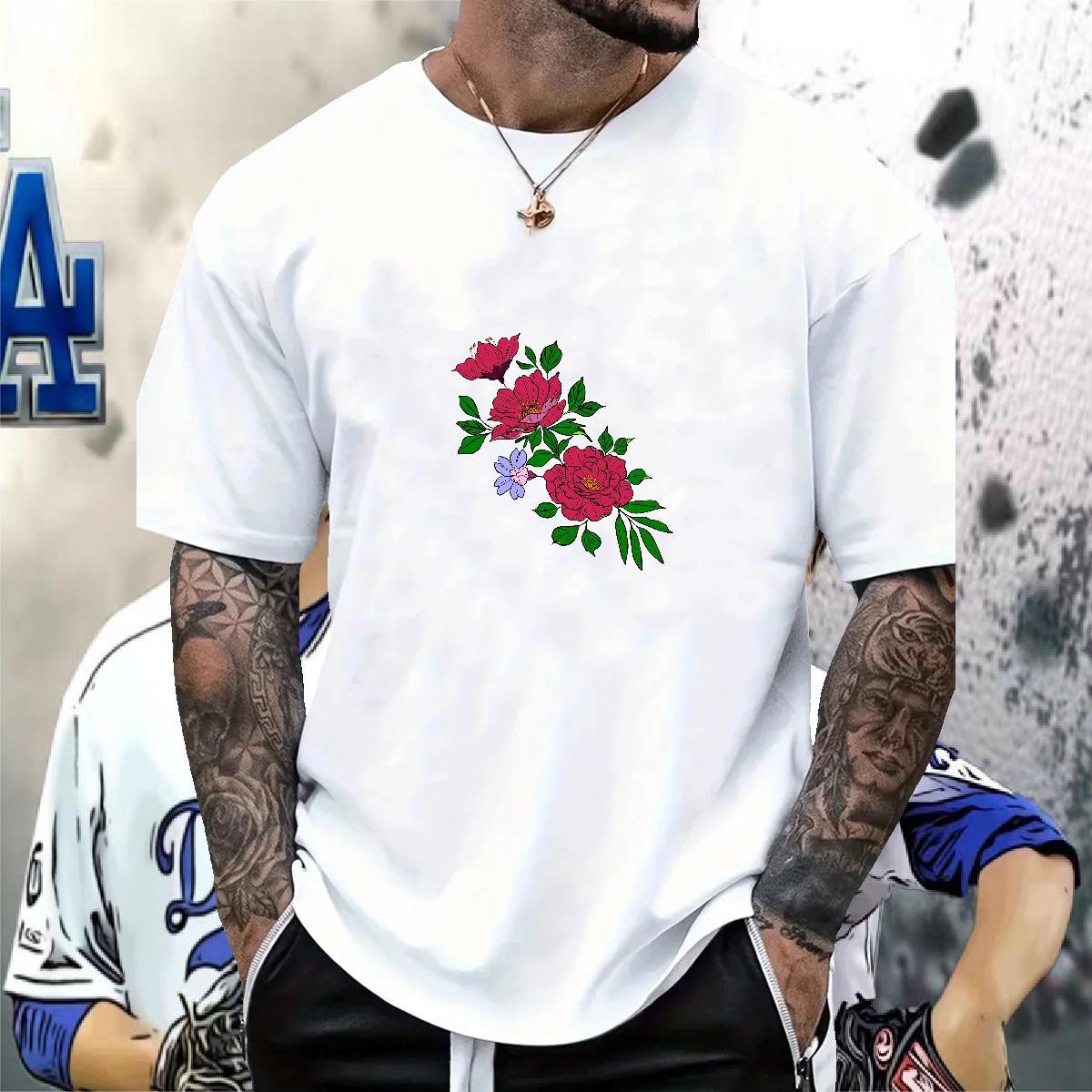 Designer Men T Shirts 100% Cotton 230g painting Street Wear Clothings Crew Neck Breathable Cool Men Tops Tees Oversized