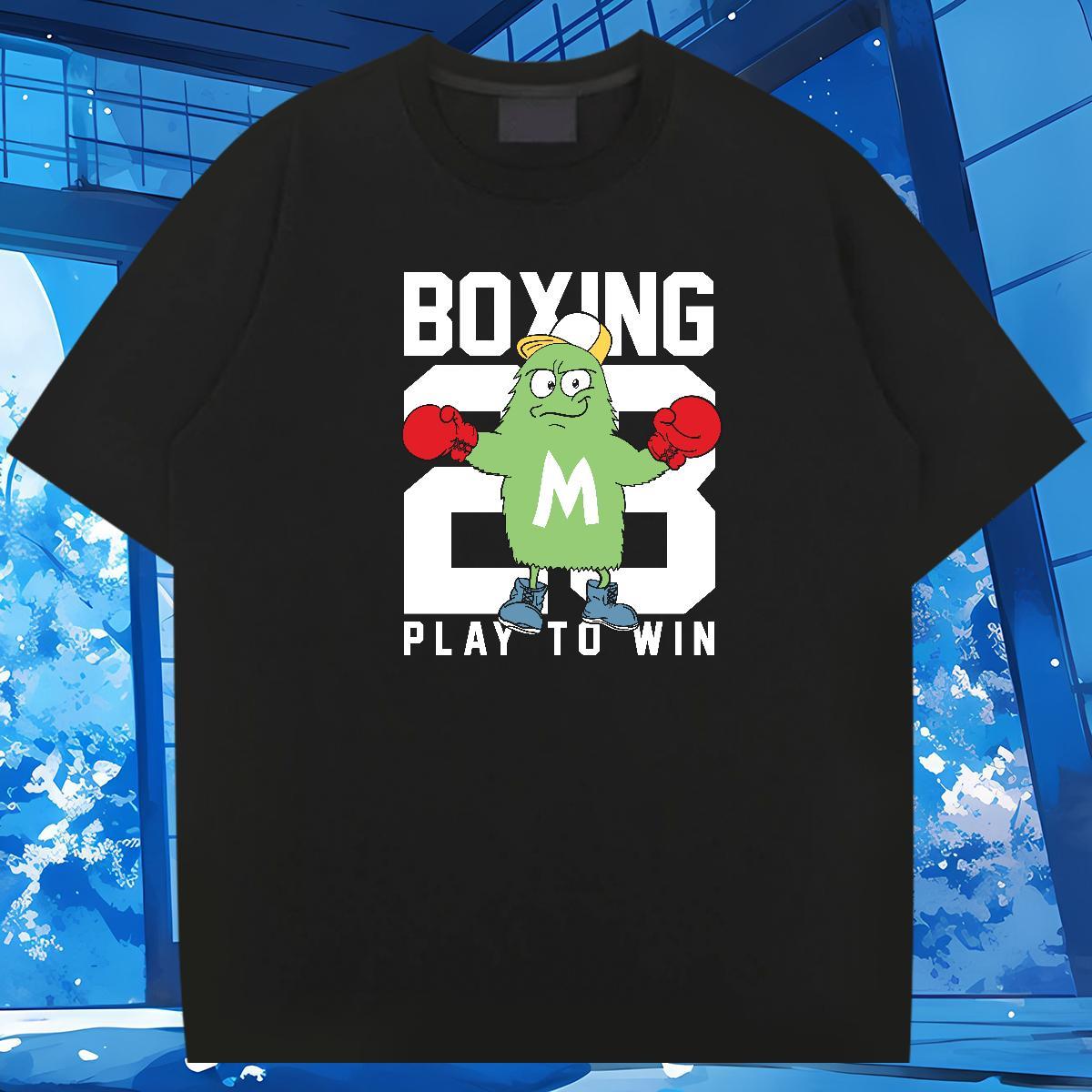 T-Shirts 230g 100% Cotton role Sports Casual Short Sleeve O-Neck DIY Logo Oversized Tshirt for Man Woman 2024 DIY High Quality Wear