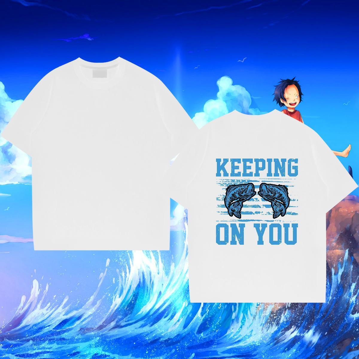 Classic T-Shirts 230g 100% Cotton Daily Wear Polos Round Neck Short Sleeve Wholesale Tshirt for Man Woman Anime Print