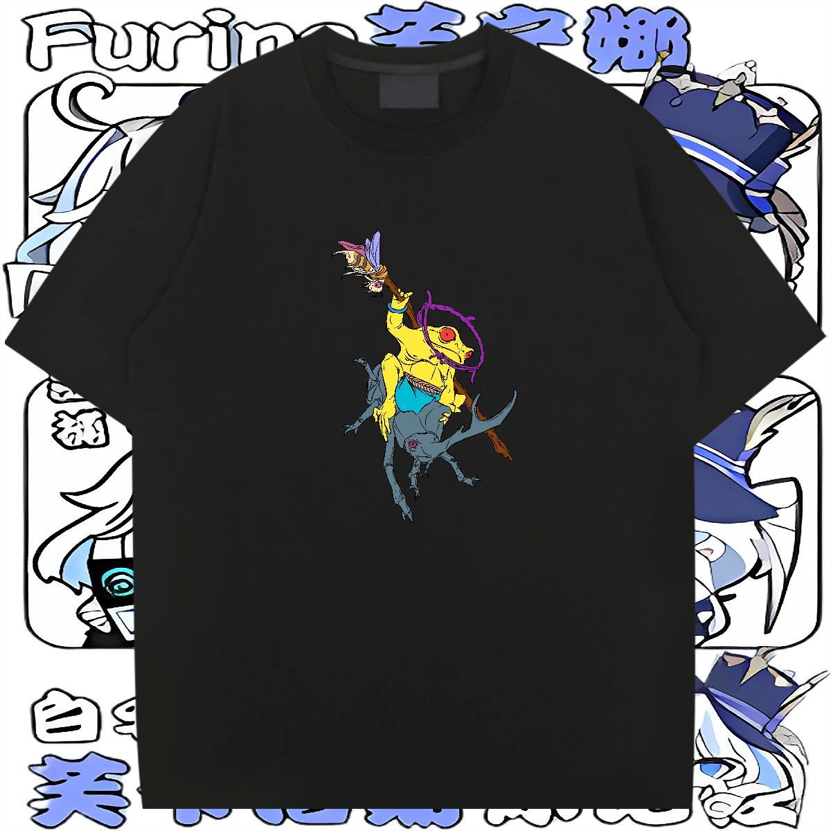 DIY Men T Shirts 100% Cotton 230g Frog Sport Wear Pure Cotton Designer Mens Tshirts Black Oversized