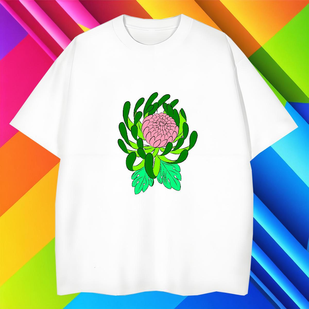 Men T Shirts 230g Cotton painting Hip Hop Street Breathable Short Sleeve DIY Printed Couples T Shirts 2024 DIY Wholesale Clothes