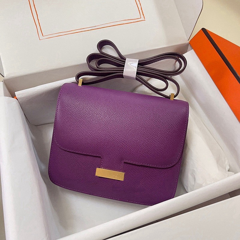 H Bag 10A hermebagg Designer Women Crossbody Shoulder Full Handmade Sewn Classic Fashion Leather Stewardess Bags Luxury Fashion 19F
