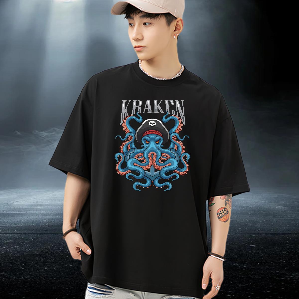Brand T-Shirts 230g Pure Cotton Street Casual Tops Shirt Breathable Soft Free Shipping Mens Tshirts Custom Printed