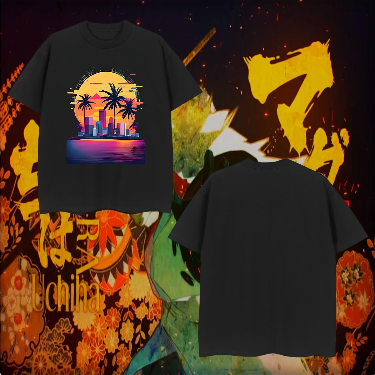 T Shirts Men 230g Pure Cotton sea Street Casual Breathable Soft Customized Print Men Clothes T-Shirt 2024 DIY Designer Tops Tees