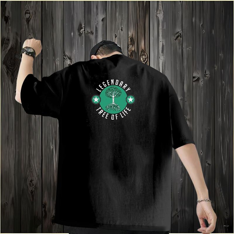 2024 Designer T-Shirts for Men 100% Cotton 230g tree Casual Tshirts Round Neck Short Sleeve Classic Men Tops Tees Oversized