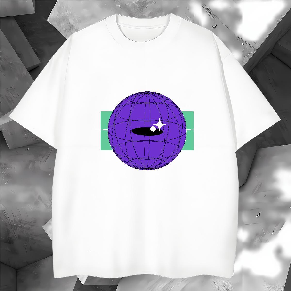 T Shirt For Man 100% Cotton 230g planet Home Outdoor O-Neck Short Sleeve Plus Size Custom Mens Tshirts New Designer Cool Clothings