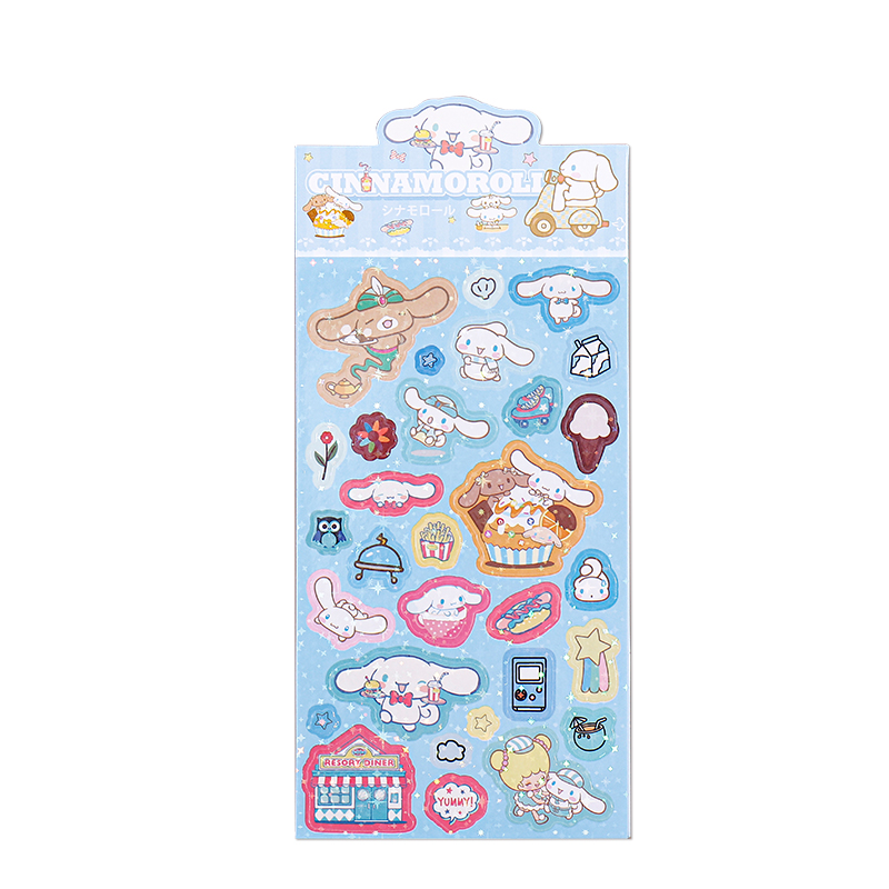 Guka Stickers Cartoon Account Material Children's Waterproof DIY Laser Decorative Stickers Wholesale