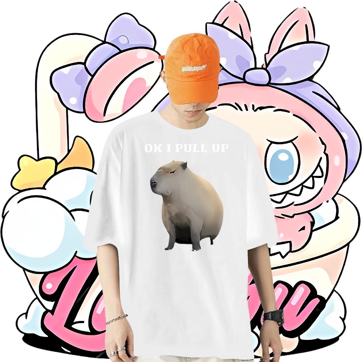 New T shirt 100% Cotton 230g mouse Beach Tees Crew Neck Breathable Loose Fit Tshirt for Man Woman Skull