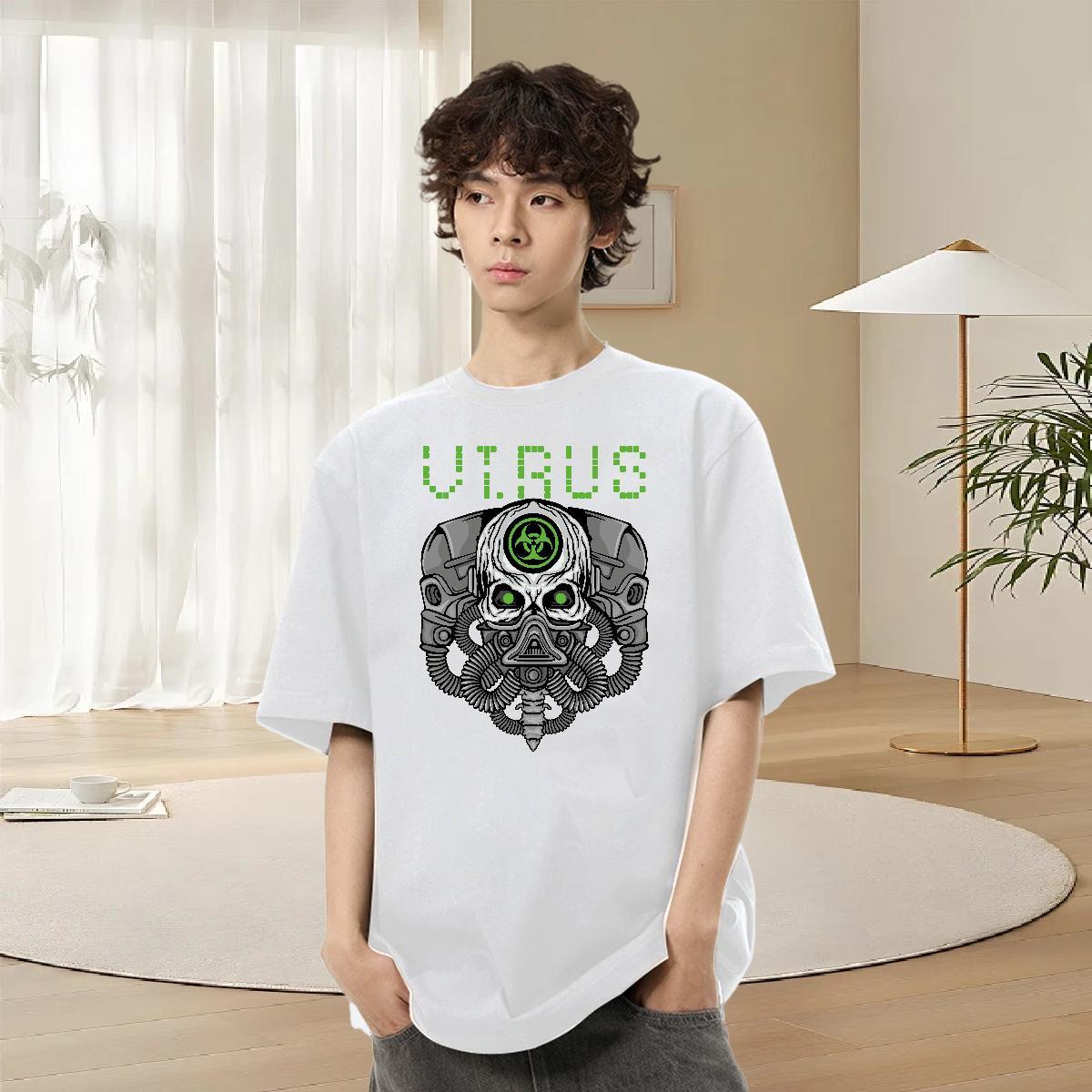 Brand Men Tshirts 230g 100% Cotton Street wear Hip Hop ET Custom Anime Breathable Wholesale T-Shirts for Men Tops Shirt