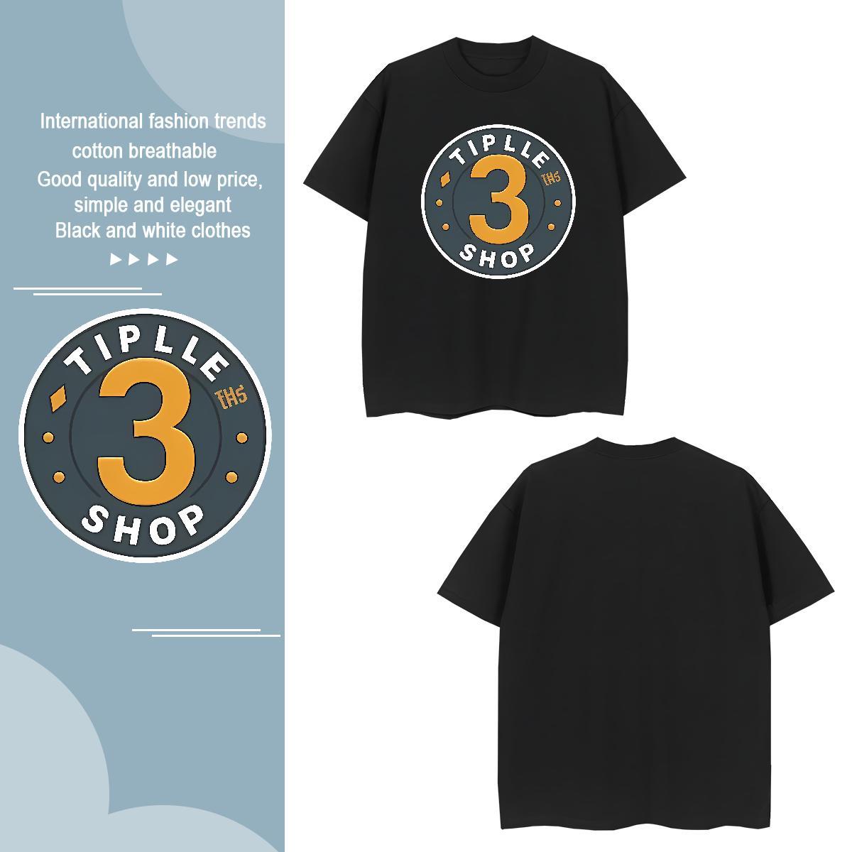 T-Shirts for Men 230g Cotton icon Sports Casual Breathable Short Sleeve DIY Men Tops Tees Customized Classic Tee Shirt