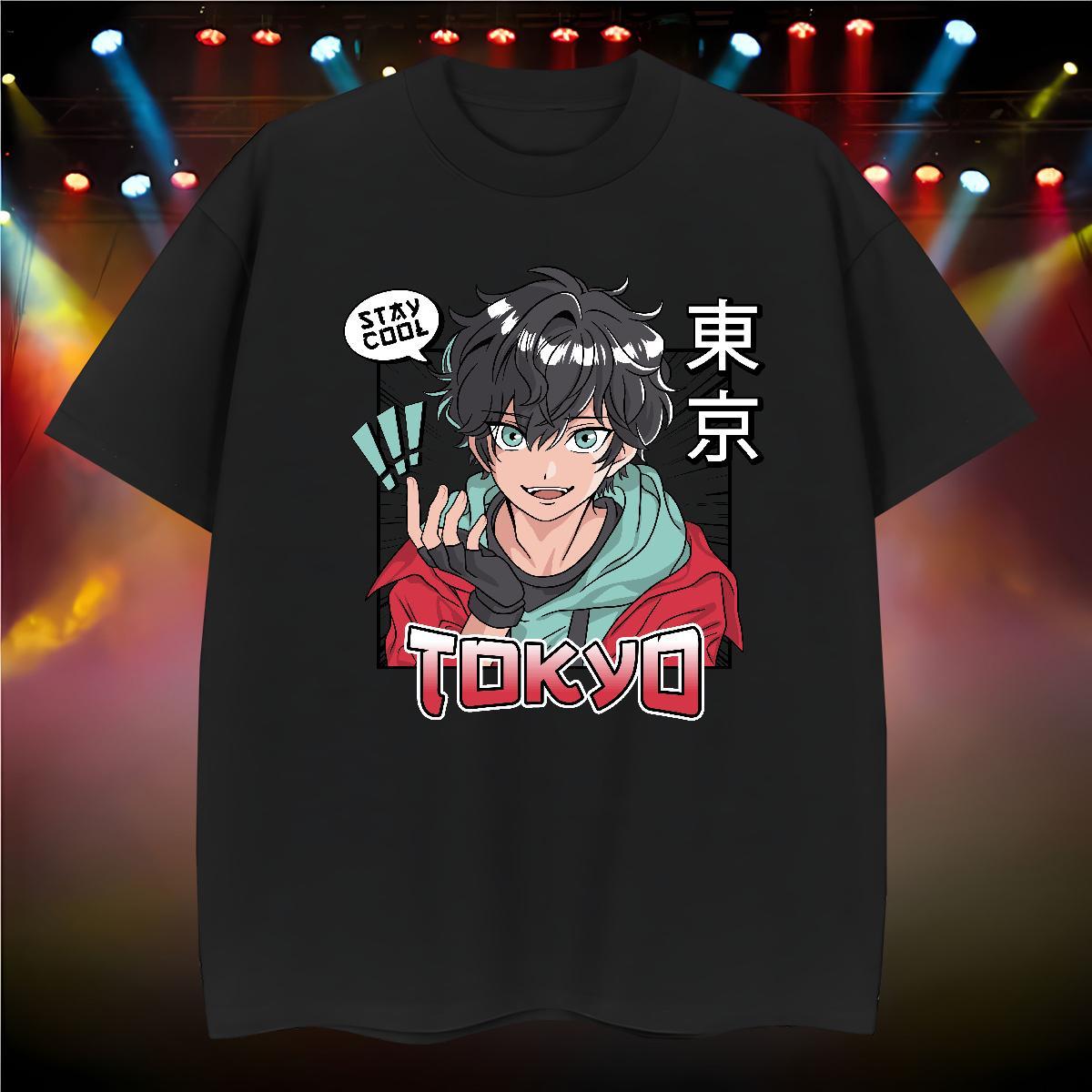 Mens T Shirts 230g 100% Cotton painting Casual Breathable Crew Neck Plus Size Cartoon Men Clothes T-Shirt Classic Wholesale Top Tees