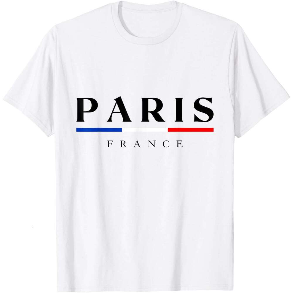 T shirt Mens Paris With France Flag Novelty Graphic Tees Cool Designs T-Shirt shirts tshirt graphic tee Casual tops summer clothes Short sleeve Free s