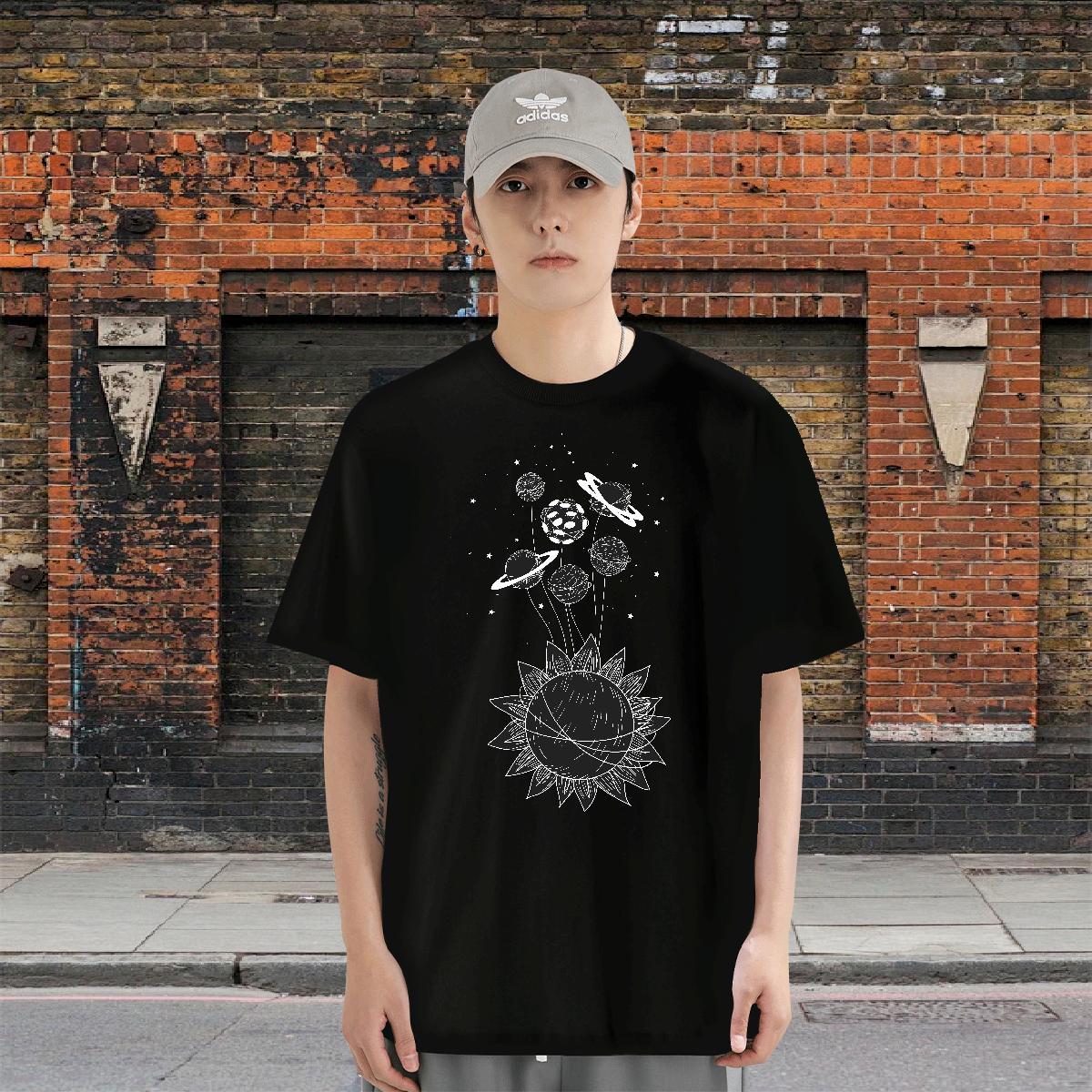Popular Tshirts 100% Cotton 230g Sports Casual ET Oversized Breathable 2024 T shirt Top Tees