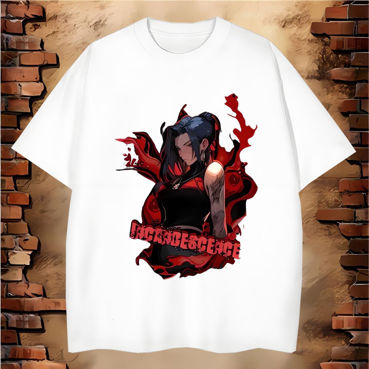 T Shirt For Man 230g Pure Cotton Anime characters Beach Breathable Soft DIY Men Tops Tees New Brand Tshirts