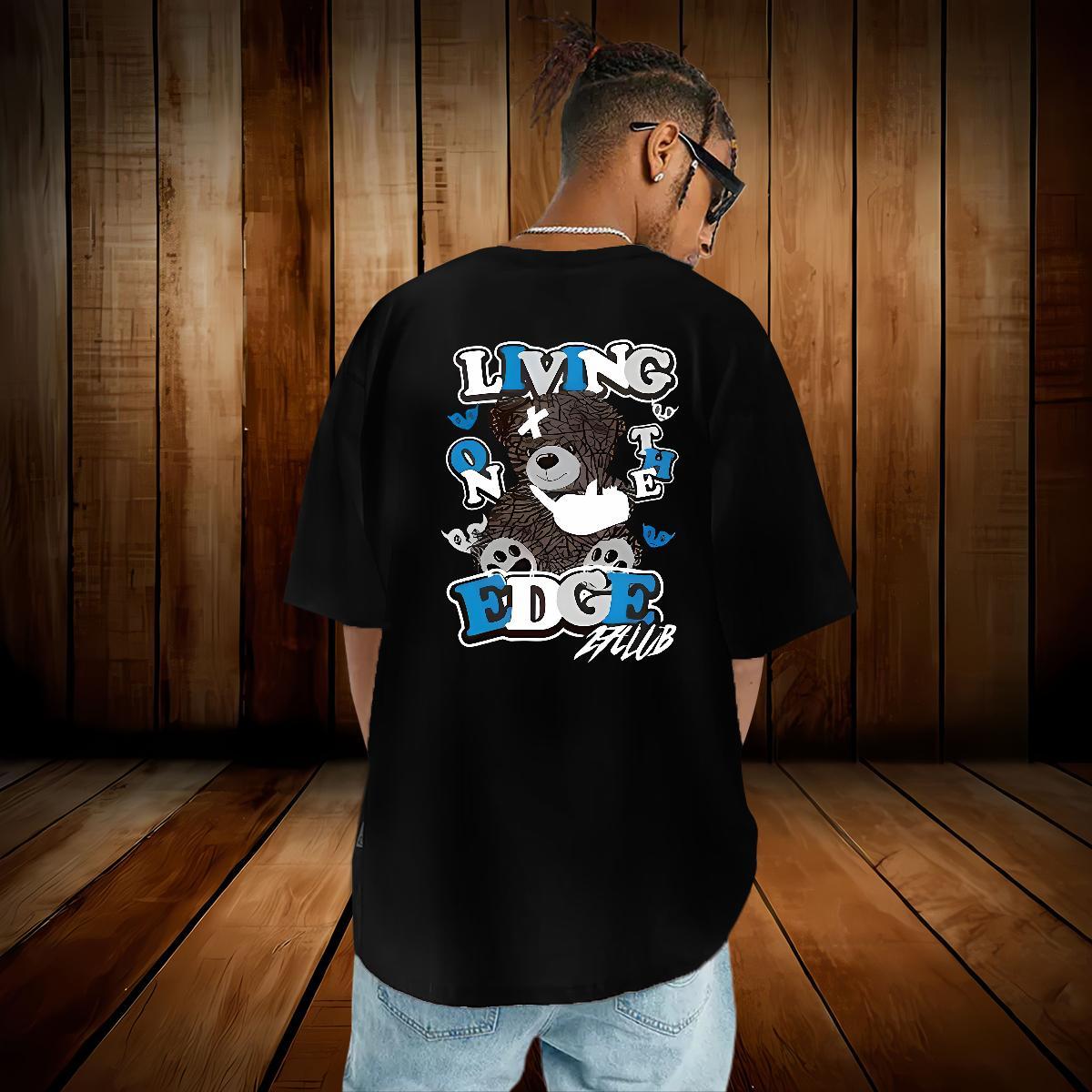 Fashion New Men T Shirts 100% Cotton 230g bear Daily Wear Polos Short Sleeve O-Neck Cool Design Men Tops Tees Custom Cartoon