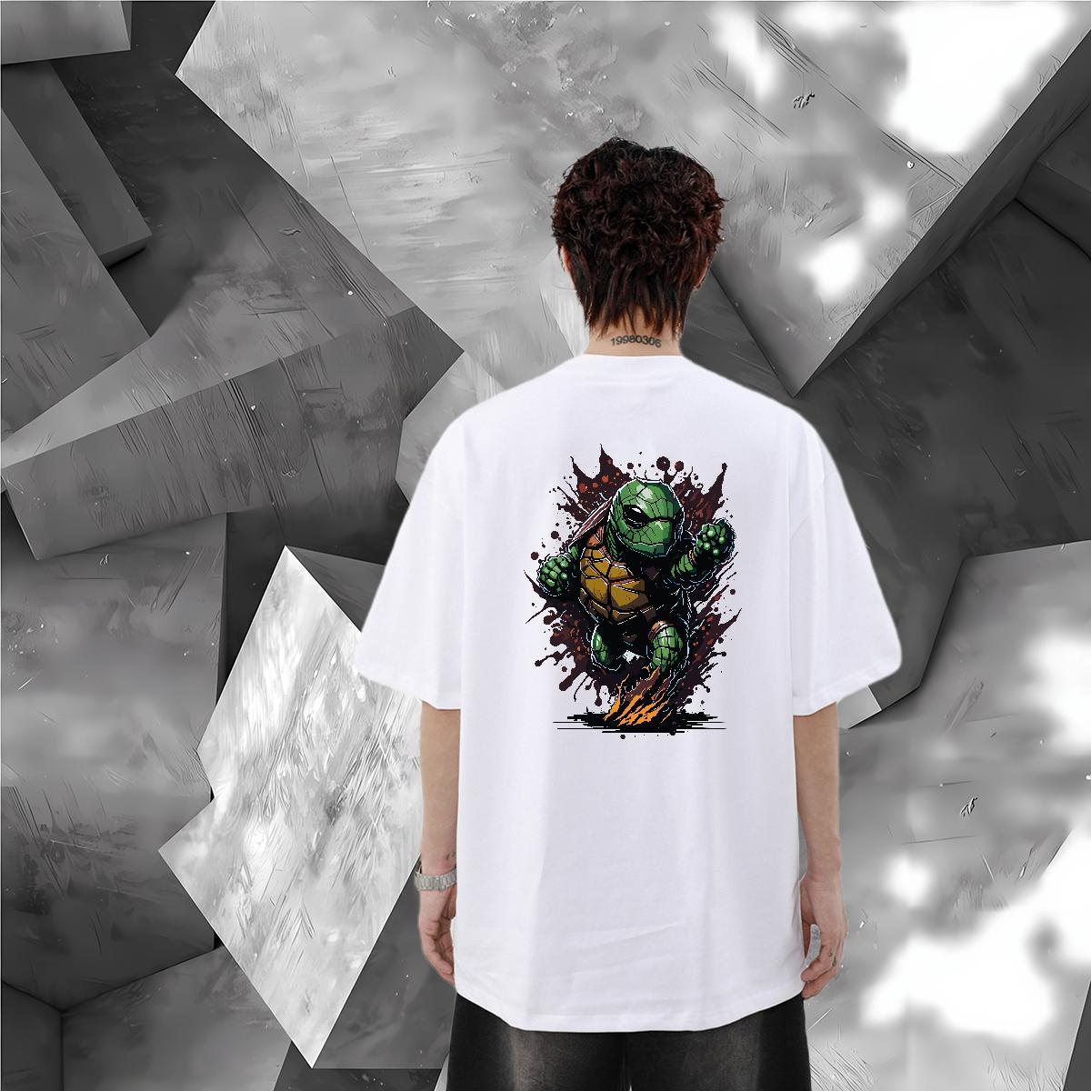 Customized T Shirts Men 230g Cotton Hip Hop Top Tees Breathable Popular Men Tees Custom Big Size