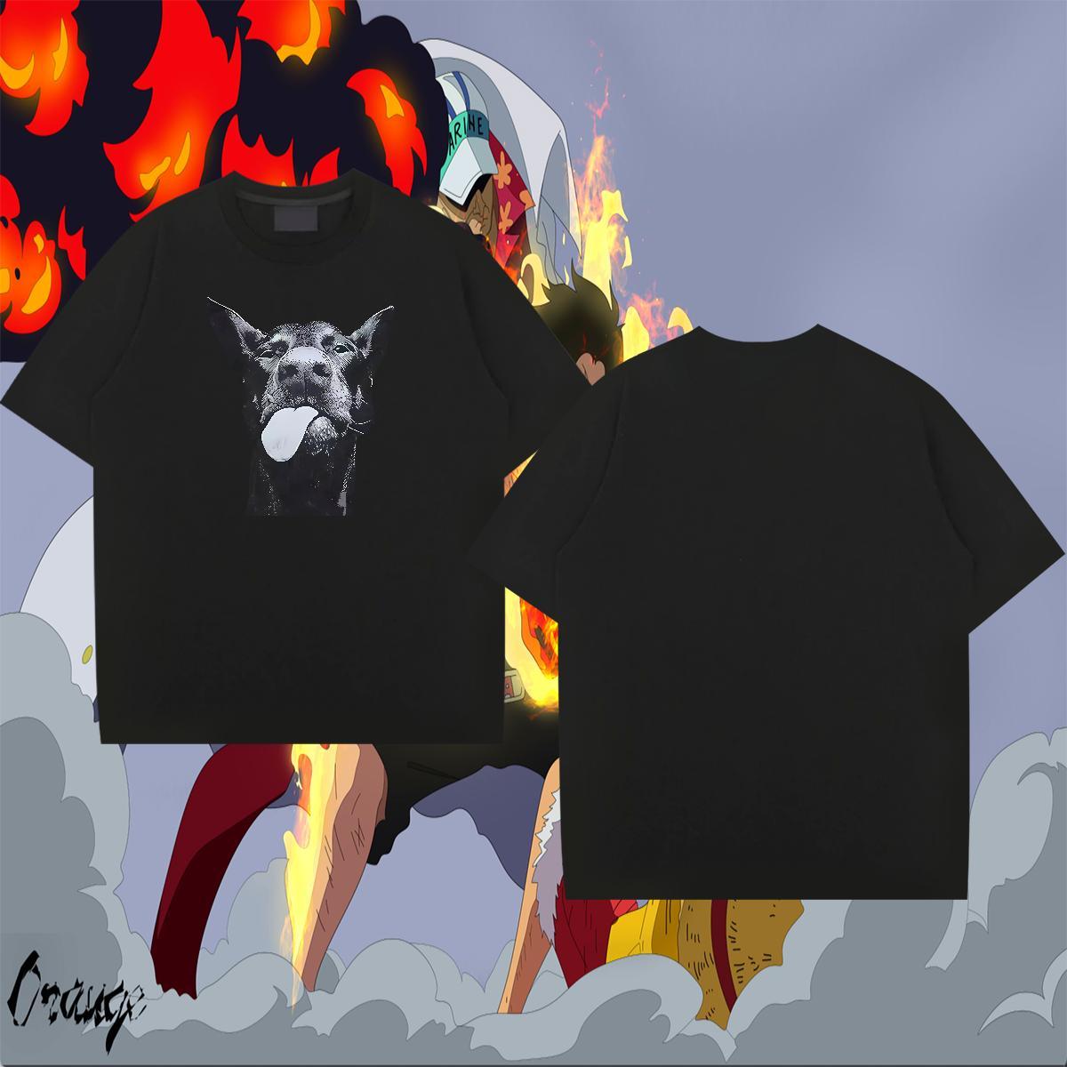 Cool Men Tops Tees 100% Cotton 230g Casual Dog Oversized 3XL 4XL Breathable Soft Free Shipping Men T Shirts Clothings