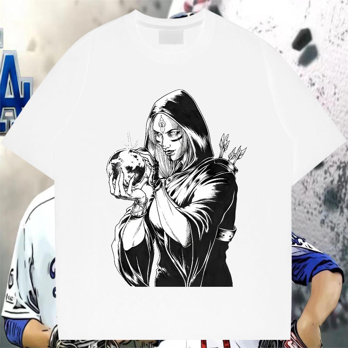 T-Shirts for Men 230g Pure Cotton nun Casual Crew Neck DIY Men Tshirts 2024 Summer Free Shipping Tees