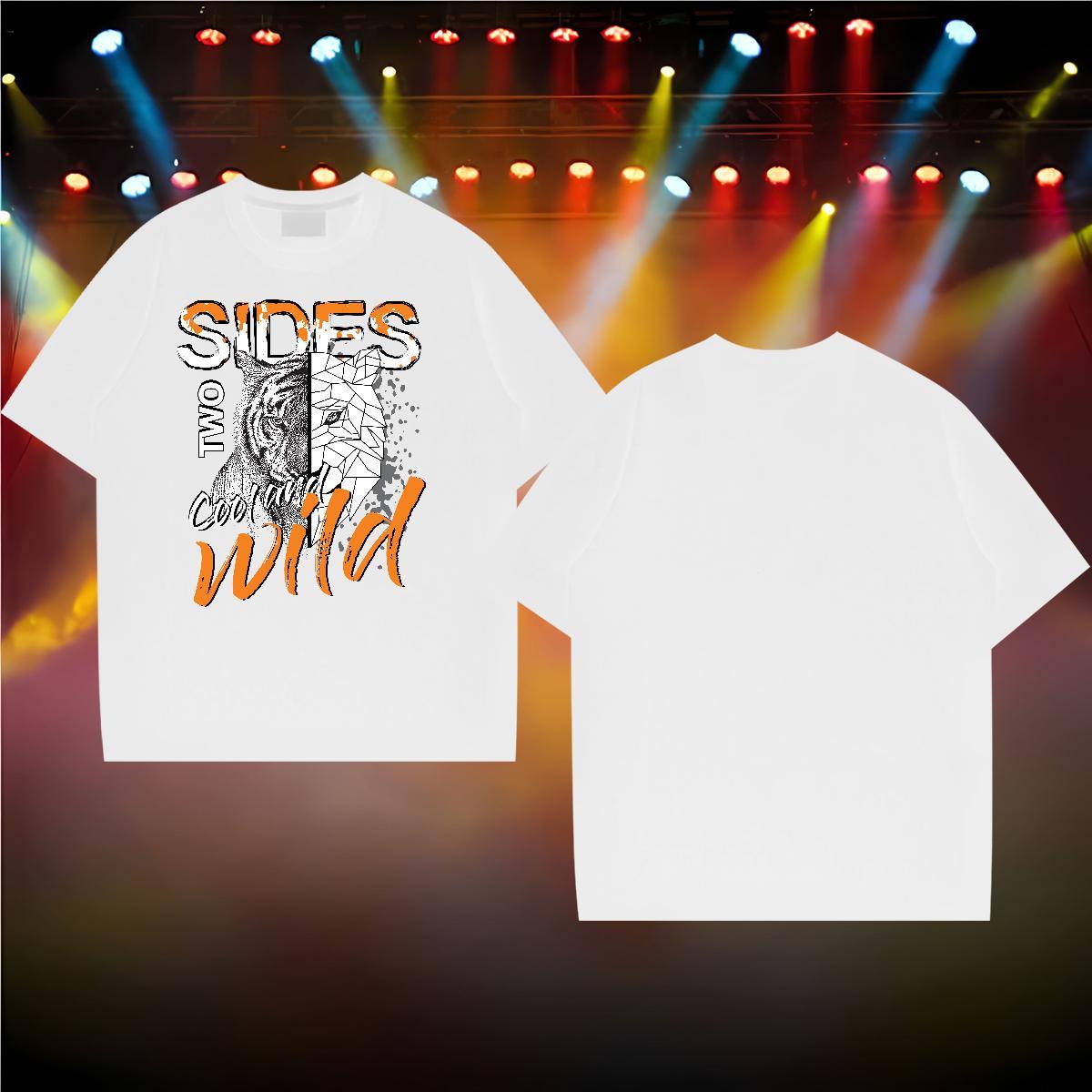 Wholesale Men T Shirts 230g 100% Cotton Daily Outfit Clothes Short Sleeve Soft High Quality Men Tshirts Anime