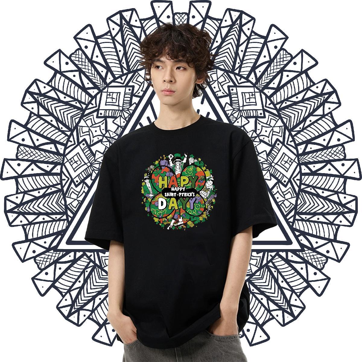 Designer Couples T Shirts 230g Pure Cotton Summer Casual letter Custom Cartoon Crew Neck Free Shipping T shirt Wear