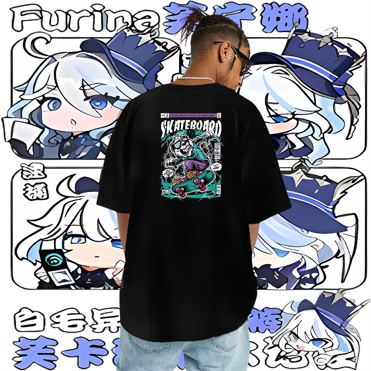 2024 DIY Mens T Shirts 100% Cotton 230g bear Casual Tshirts O-Neck Short Sleeve High Quality Mens Tshirts Floral Print