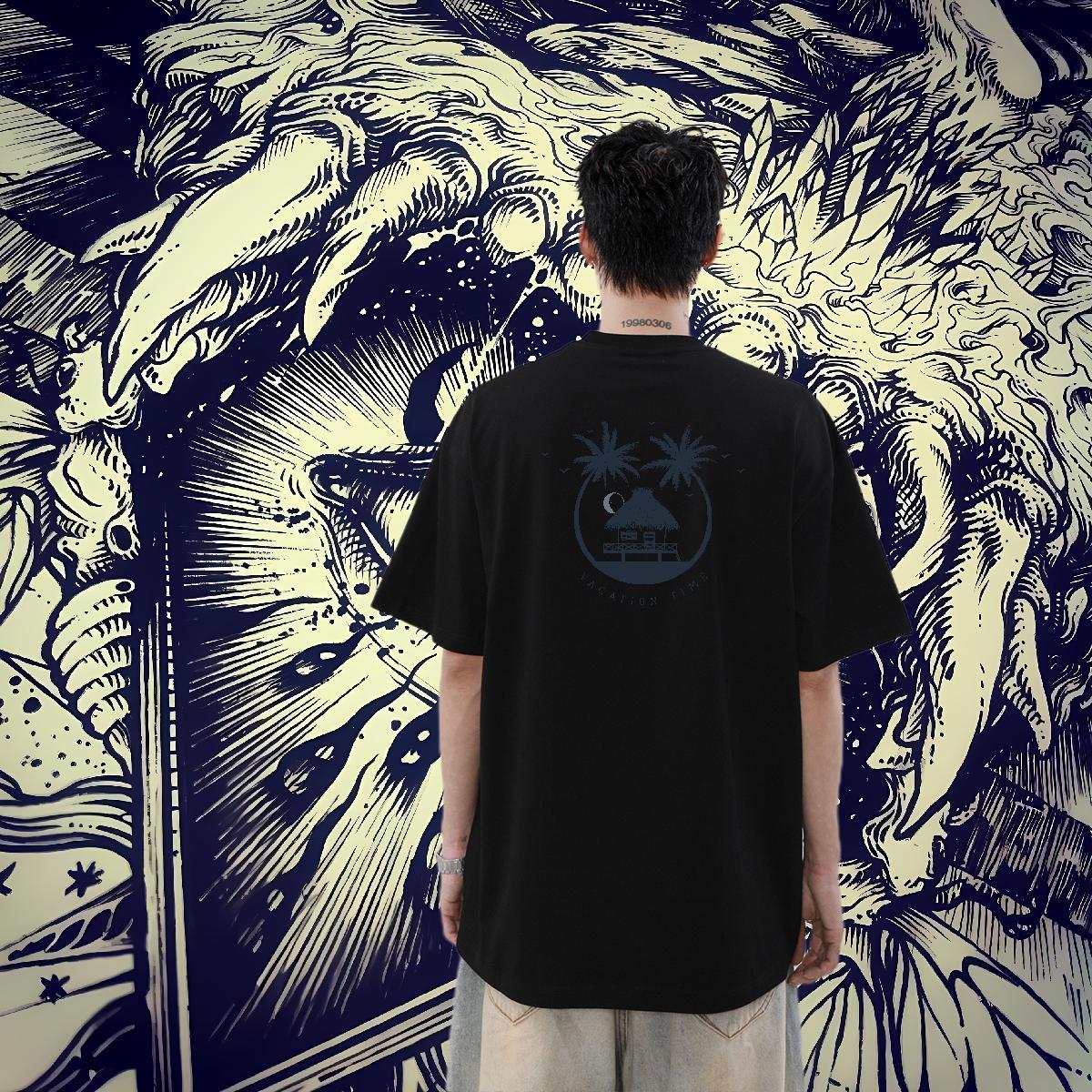 New Arrival Men T Shirts 100% Cotton 230g tree Sport Tops Short Sleeve Soft Brand Men Clothes T-Shirt DIY