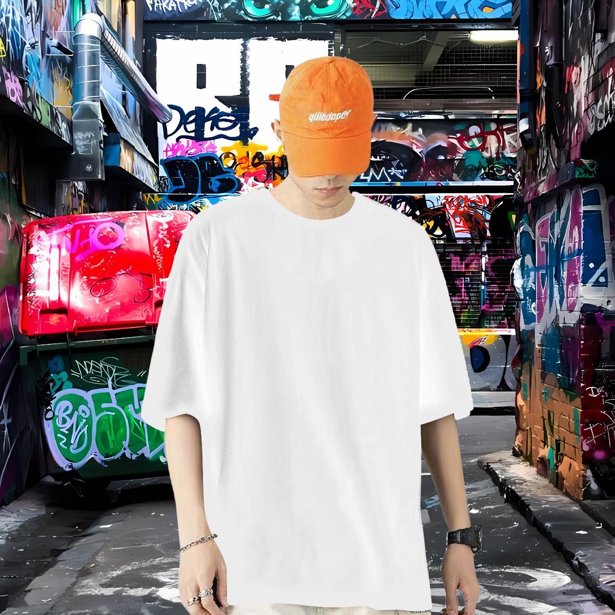 Wholesale Man T Shirts 230g Pure Cotton halloween Casual Beach Tee Shirt Breathable Classic Tshirts Oversized 3XL 4XL