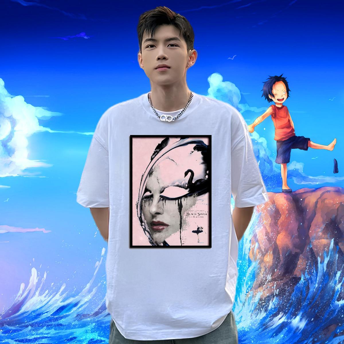 Designer Fashion T-Shirts Manchurian crane Tops Tees 100% Cotton 230g Street wear Hip Hop Free Shipping Custom Cartoon Breathable Short Sleeve Men Tee