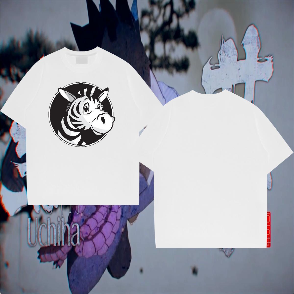 Wholesale Men Tshirts 100% Cotton 230g Street Casual horse DIY Printed Breathable Short Sleeve Classic Mens T Shirts Tees