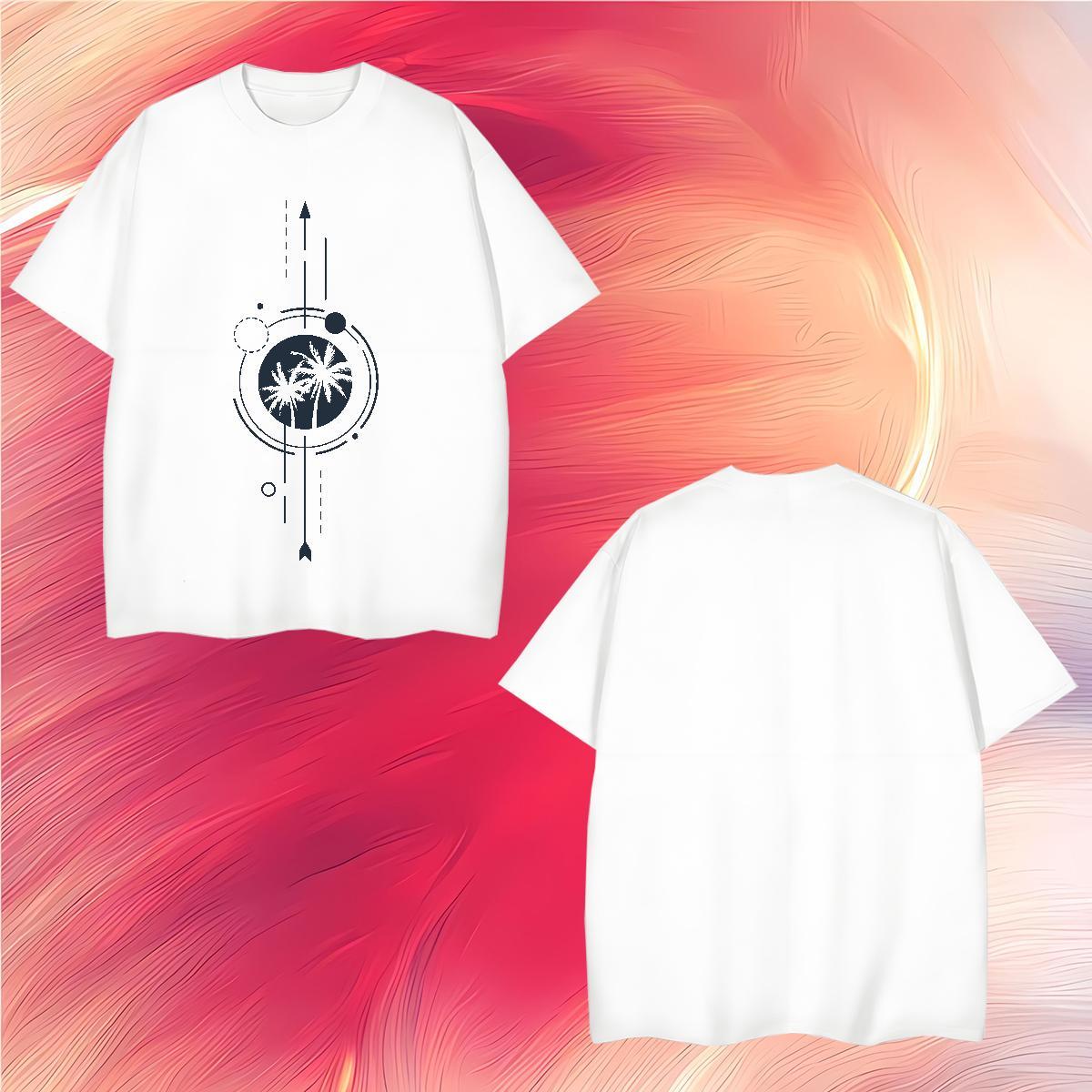 Fashion Designer T Shirt For Man 230g 100% Cotton tree Casual Tee Shirt O-Neck Short Sleeve TOP Quality Couples T Shirts DIY Anime