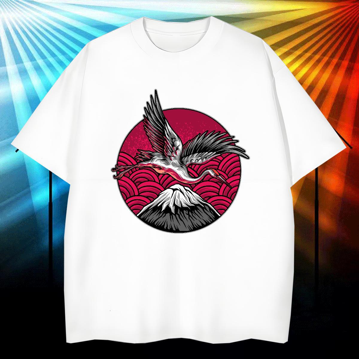 DIY Customized Men T Shirts 230g Cotton beautiful High Street Hip Hop Clothings Breathable Short Sleeve Cool Design Men Tops Tees Custom Printing