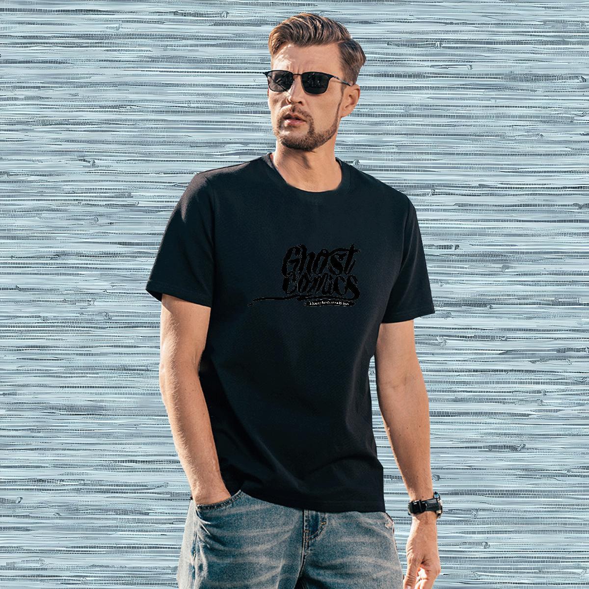TOP Quality Men Clothes T-Shirt 230g 100% Cotton halloween T Shirts Men Spring Summer Breathable Crew Neck Custom Printing Designer Tops