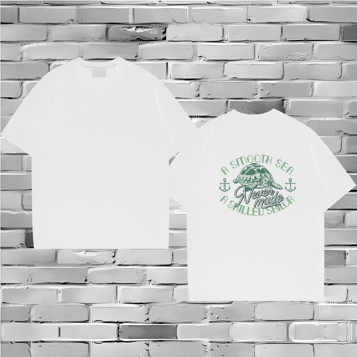 DIY T Shirt For Man 100% Cotton 230g Outdoor Tshirts Crew Neck Cool Men Clothes T-Shirt Custom Print Oversized