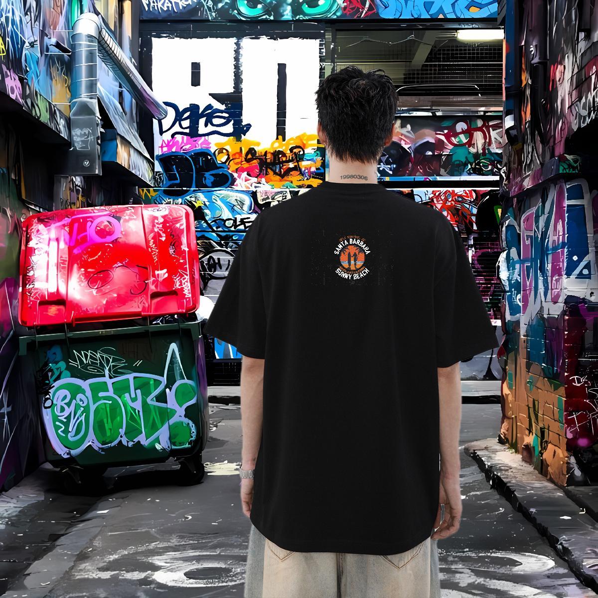 Classic Men T Shirts 230g Pure Cotton tree High Street Hip Hop Tees Short Sleeve O-Neck Brand Men Tops Tees Plus Size Custom