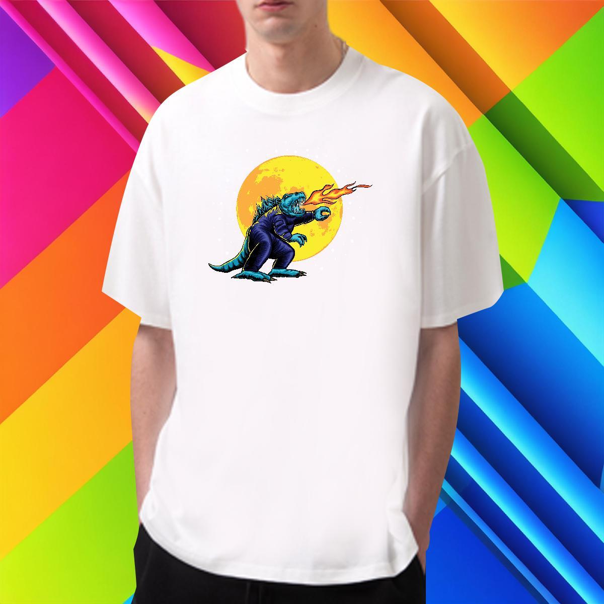 Brand Men Tops Tees 230g Pure Cotton Street Wear ET Plus Size Cartoon Crew Neck Breathable Stylist T Shirt For Man Clothings