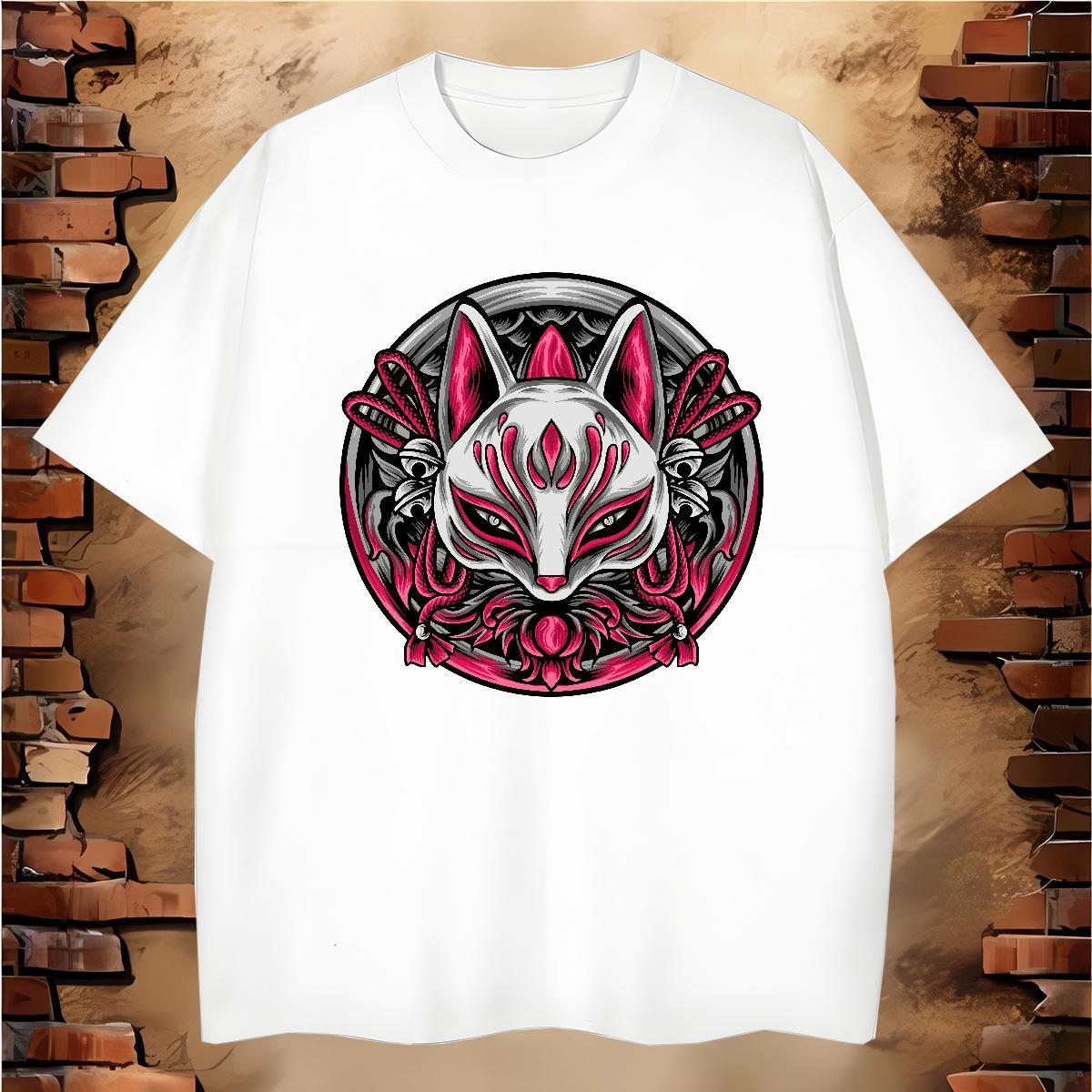 T shirt 230g Pure Cotton Home Outdoor Breathable Short Sleeve Floral Print Tshirts 2024 New Unisex Clothes