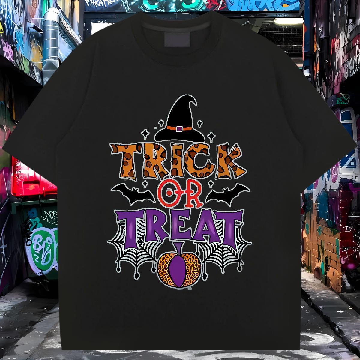 Wholesale Men T Shirts 230g Pure Cotton halloween Casual Top Tees Crew Neck Comfortable Tshirts Oversized 4XL