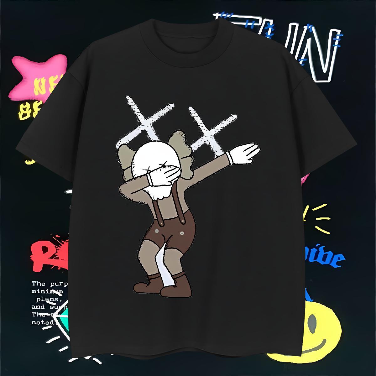 Mens T Shirts 100% Cotton 230g person Street wear Hip Hop Short Sleeve O-Neck Custom Print Oversized Couples T Shirts Fashion Design Designer Tshirts