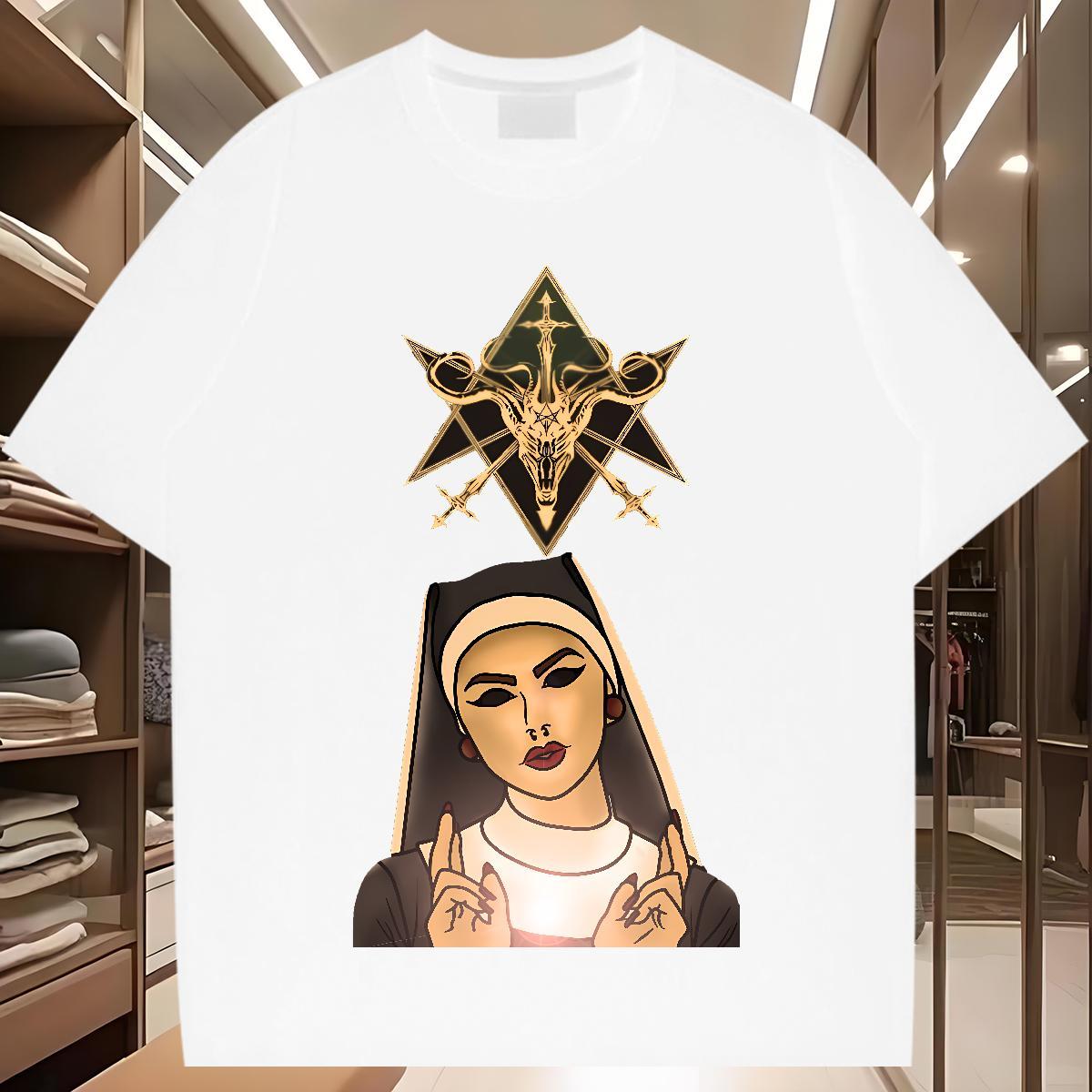 T-Shirts 230g Cotton sheepshead High Street Hip Hop O Neck Short Sleeves Custom Print Oversized Mens Tshirts Fashion New Loose Fit Tops Tees