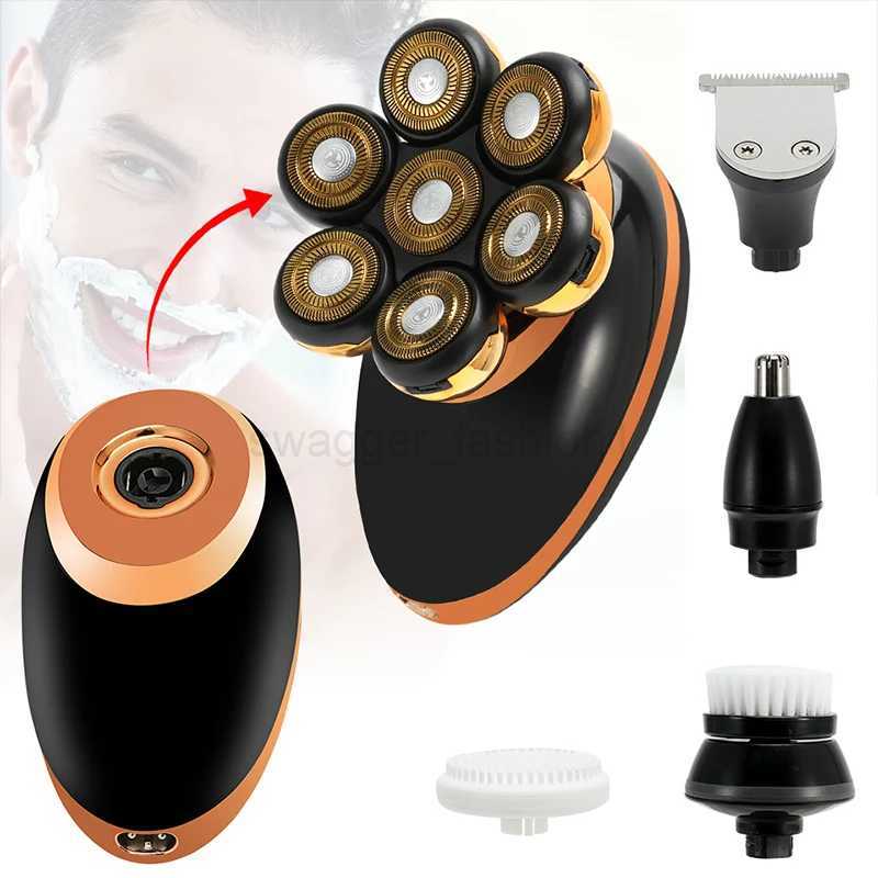 New Shaver For Men 7D Independently 7 Cutter Floating Head Rechargeable Waterproof Electric Razor Multifunction Trimmer For MenXJ240806