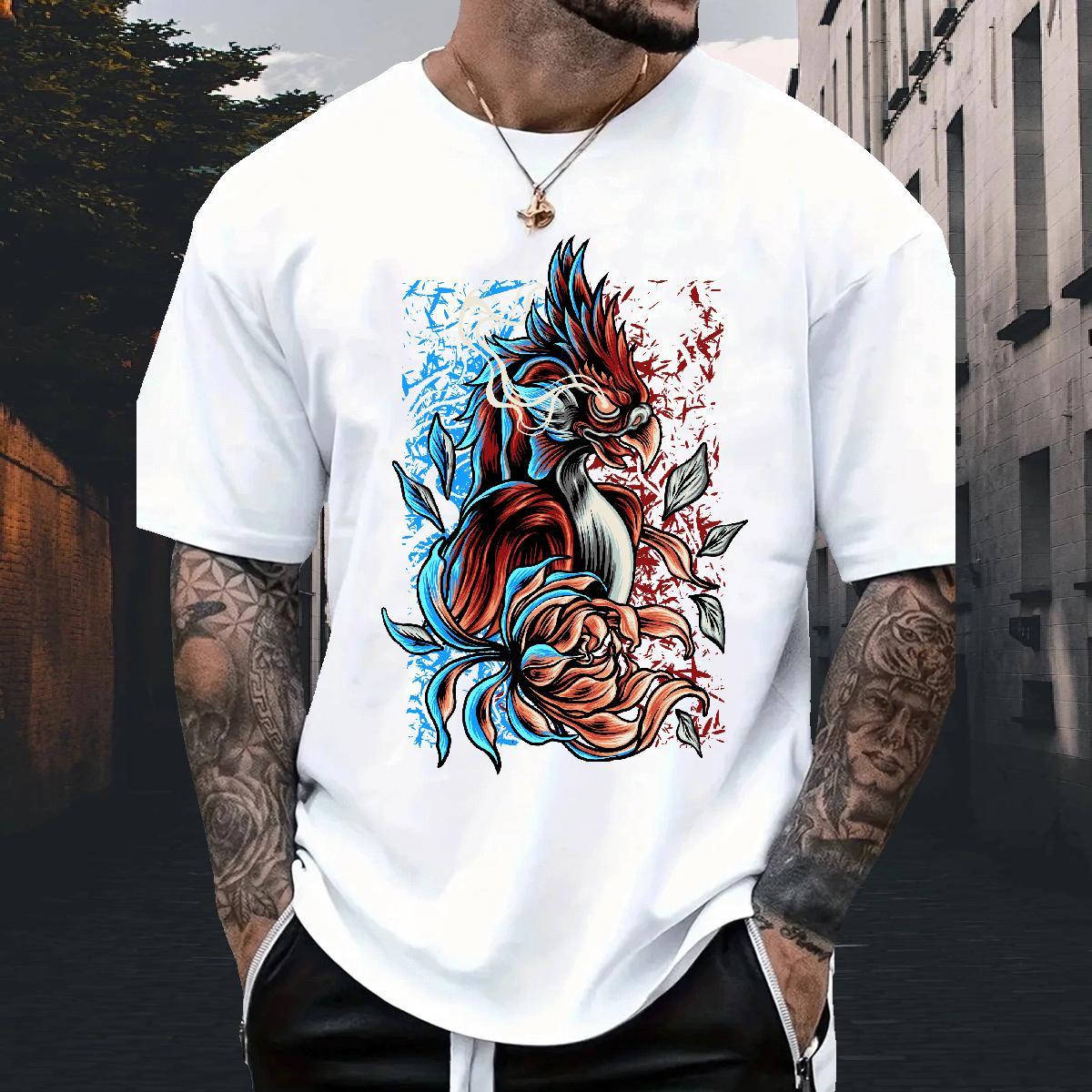 Cool Tshirt for Man Woman 230g 100% Cotton Casual Daily Wear eagle Plus Size Custom Short Sleeve Soft 2024 New T shirt Tshirts
