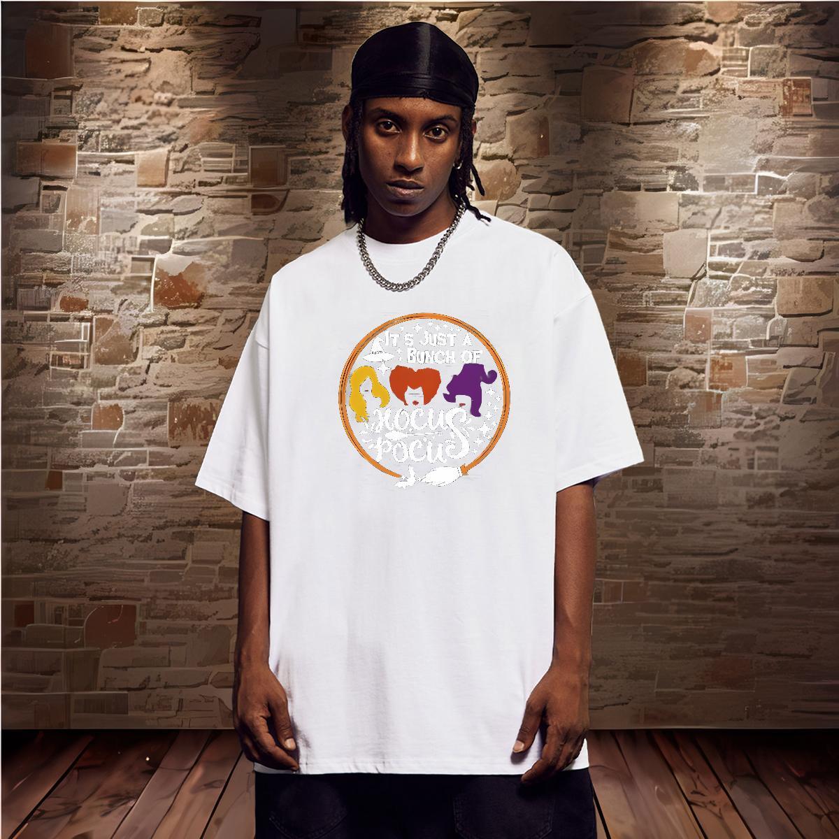 Fashion T-Shirts for Men 100% Cotton 230g halloween Street Clothes Pure Cotton High Quality Couples T Shirts Oversized 3XL 4XL