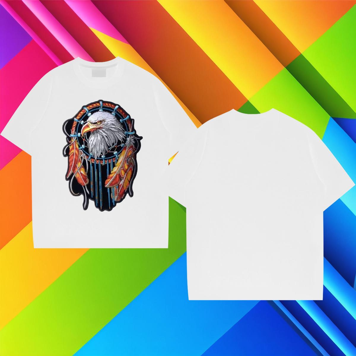 2024 Summer Man T Shirts 230g 100% Cotton cool Street wear Hip Hop Tee Shirt Breathable Crew Neck Designer Men Tees Custom Print Plus Size