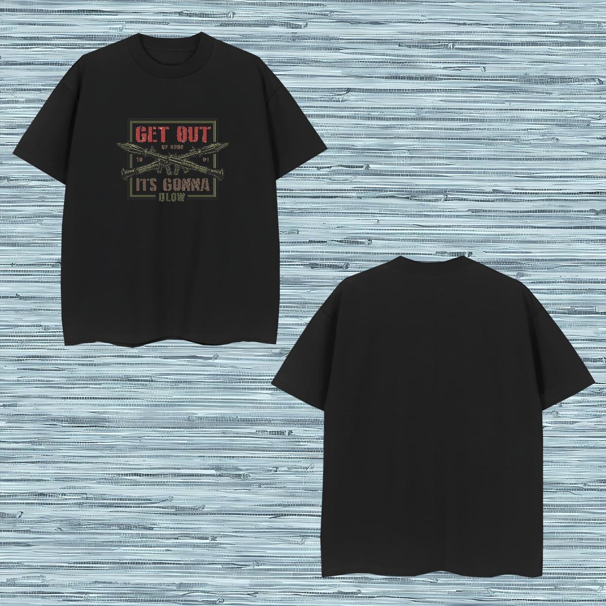 T-Shirts for Men 230g Pure Cotton gun Spring Summer Breathable Custom Big Size Tshirt for Man Woman Classic Casual Loose Tees Shirts