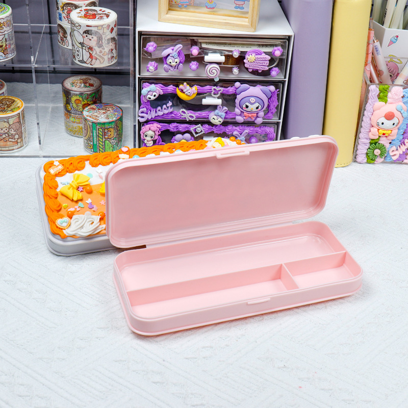 Cream Gel Stationery Box Material Pack DIY Handmade Pencil Box Internet Celebrity Creative Children's Puzzle Toy Set