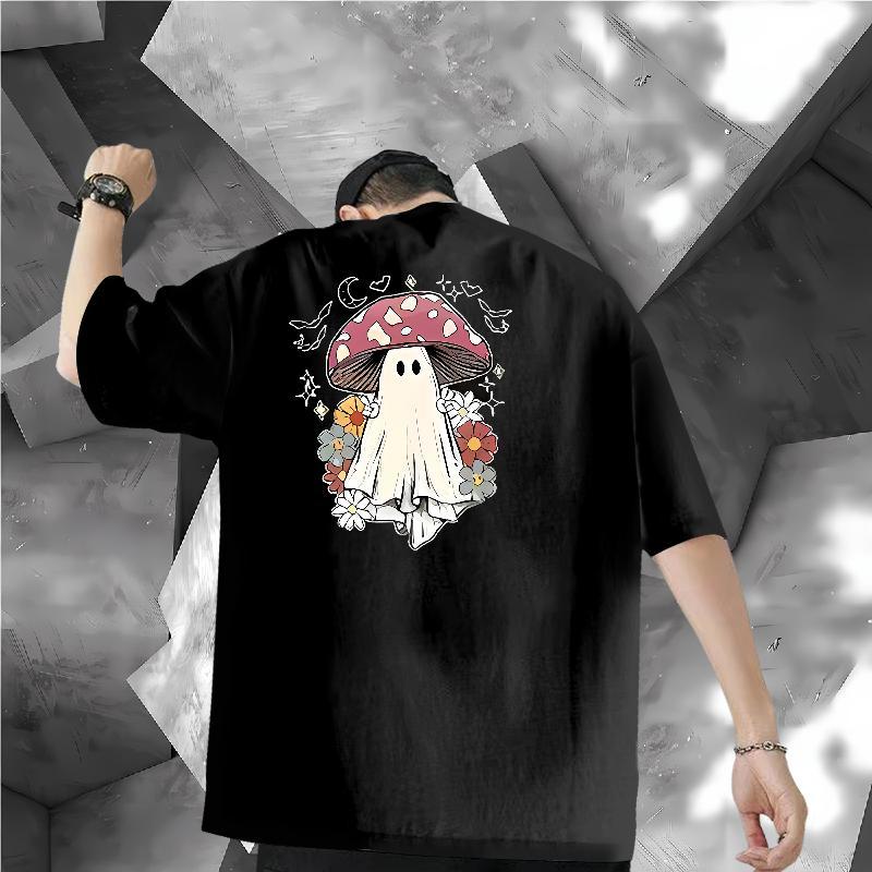 2024 Designer T-Shirts 230g Pure Cotton halloween Outdoor Top Tees Breathable Short Sleeve Brand Men Tshirts Custom Print Plus Size