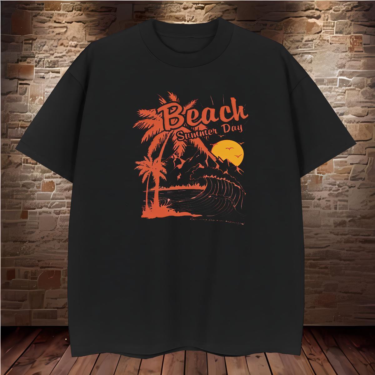 Men T Shirts 230g Pure Cotton tree Street Casual Short Sleeve O-Neck Plus Size Custom Men Tshirts 2024 Free Shipping Top Tees