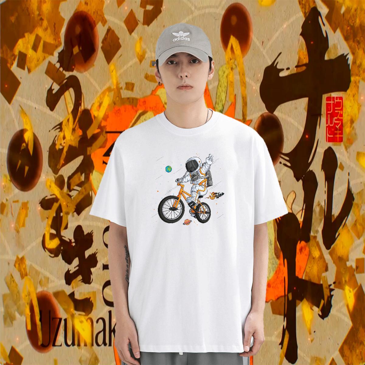 T-Shirts 230g Pure Cotton universe Anime Printing Street Breathable Crew Neck DIY Printed Mens Tshirts New Arrival Popular Tee Shirt