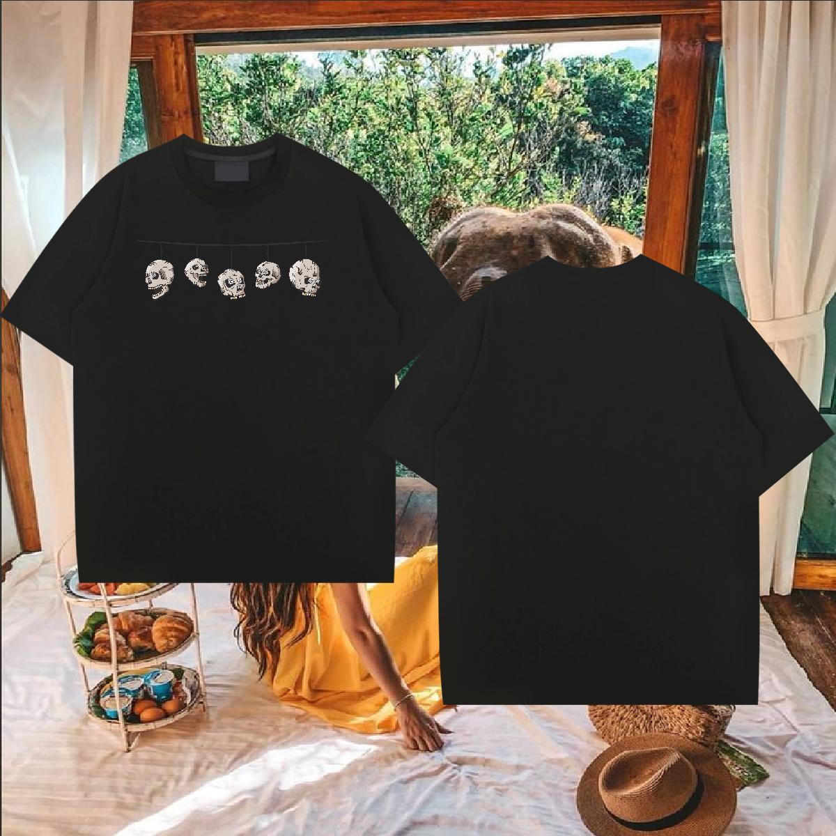 Classic T shirt 230g Cotton Bunting Outdoor Tops Tees Breathable Short Sleeve Soft Men Tops Tees Custom Big Size