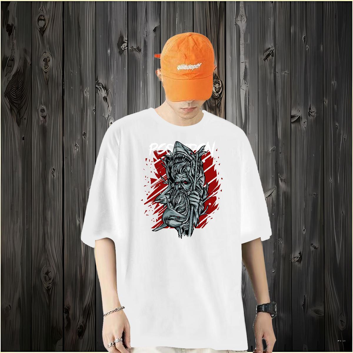New T Shirts Men 230g 100% Cotton Sports Casual Clothings O Neck Short Sleeves Cool Design Men Tshirts DIY